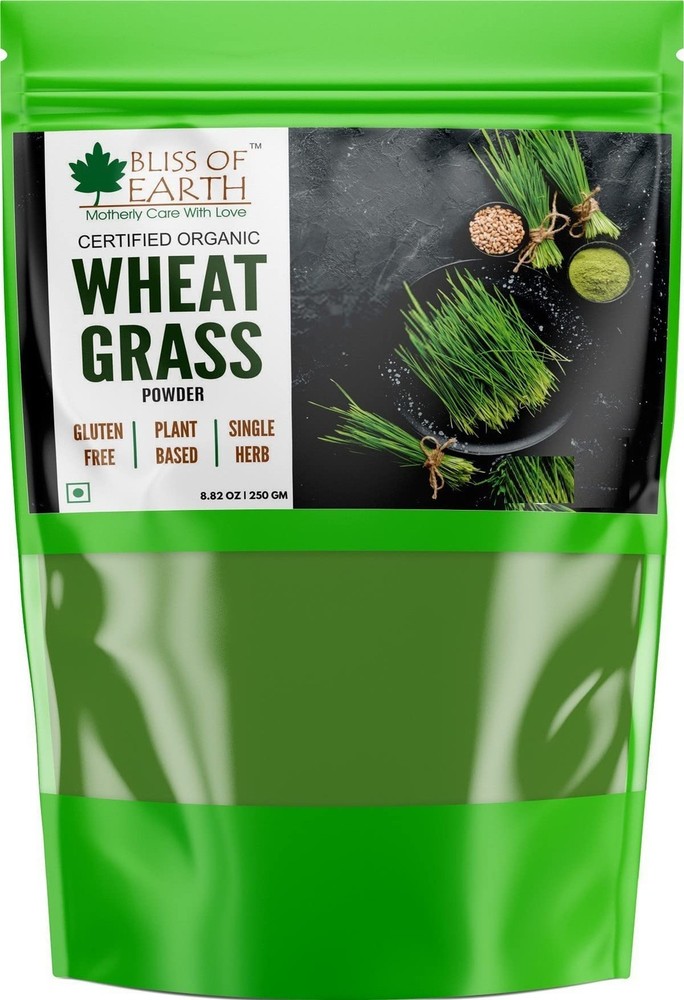 Bliss of Earth Wheatgrass Powder Organic, Super Food Dietary Supplement 250 gm
