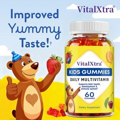 Kids Multivitamin Gummies Daily Supplement,Boosts Immune,Energy & Vitality