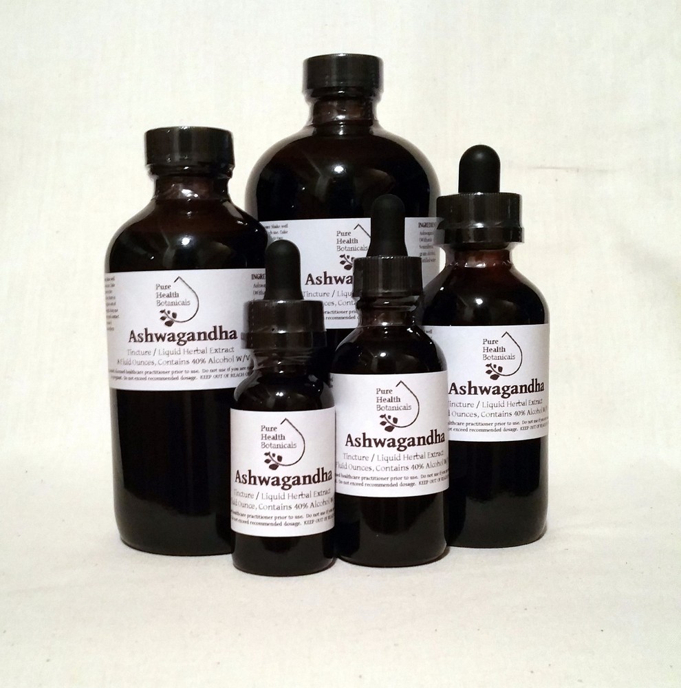 Ashwagandha Root Tincture, Extract, Withania Somnifera, Winter Cherry