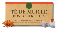 Muicle Té (Mexican Honeysuckle Herbal Tea) – 25 Tea Bags – 100% Natural, Vegan