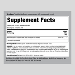 Artichoke Leaf Extract | 200 Capsules | 8000mg | Non-GMO | by Piping Rock