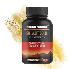 100% Pure Shilajit Gold Extremely Potent,Stamina Strength, Vitality, Vigor 60C