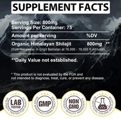 Pure 100% Himalayan Shilajit, Soft Resin, Organic, Extremely Potent, Fulvic Acid