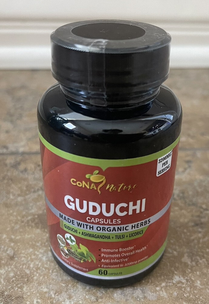 New! Cona Nature Guduchi Made With Organic Herbs 60 Capsules