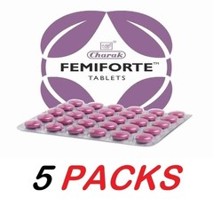 5 x Charak Femiforte Tablets For Female Health & Hormonal Balance J286