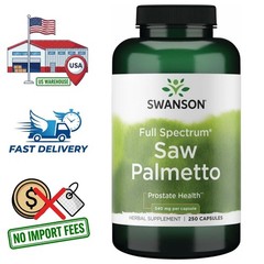 Saw Palmetto Berry 540mg Serenoa repens 250 Capsules – 8 Month Supply