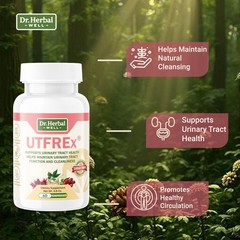 Urinary Tract Health Supplement 60 Capsules Natural Support Cleanse – Promotes