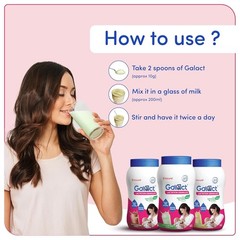 Emcure Galact Lactation Granules Breast Feeding 400g Chocolate Flavour
