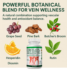 Vein Formula 180 Capsules with Diosmin, Hesperidin & Rutin leg vein Support