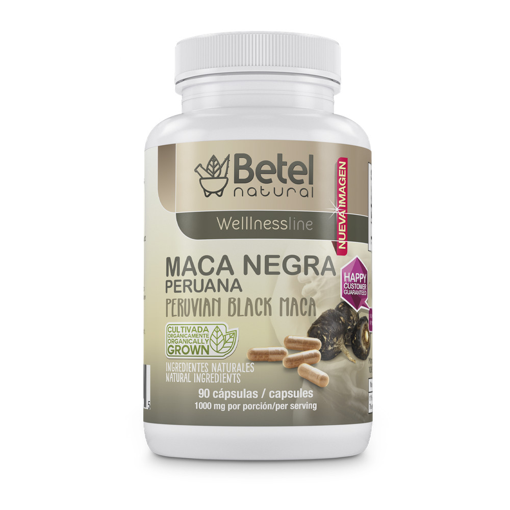 Organic Black Maca/Maca Negra Capsules by Betel Natural – Healthy Libido Support