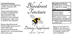Bloodroot Tincture, Wild Organic Sanguinaria Canadensis Herbal Extract