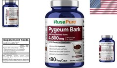 Pygeum Bark Extract Supplement – 180 Veggie Caps