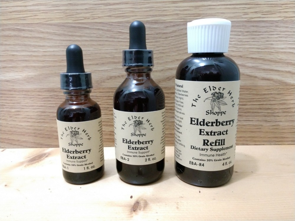 Elderberry Extract Tincture 1 – 4 oz. The Elder Herb Shoppe