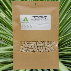 Organic Yucca Root (yucca schidigera) 500mg or 650mg vegetarian pullulan