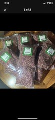 Lot of 6 Dried Crushed Red Rose Bud Petals (6) POUNDS TOTAL! 454 grams each!