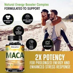 Maca Capsules Potency Adult Vitamins Testosterone Booster