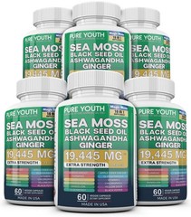 6 x Dynamic Vitality Bundle – Sea Moss Multivitamin & Shilajit Power Combo USA