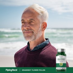 Graminex Flower Pollen Extract 500mg | 60 Capsules | Non-GMO | By Piping Rock