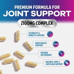 Glucosamine Chondroitin MSM Triple Strength Turmeric Joint Support 2100mg
