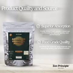 100% Natural Hardwood Activated Charcoal Powder – Whitens Teeth, Rejuvenates Ski