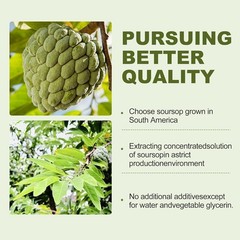 Pure Soursop Bitters Liquid, Soursop Oil Organic Leaf Exact Soursop Multivitami
