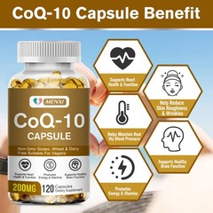 CoQ10 200mg – Energy Production, Heart and Cardiovascular Health, Antioxidant