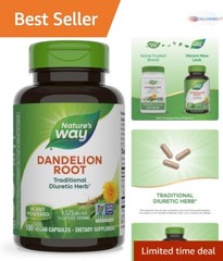 Nature’s Way Dandelion Root – 100 Gluten-Free Capsules for Digestive Health