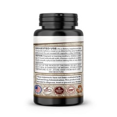 Lion’s Mane Mushroom Extract Powder Cognition 60 Veggie Capsules Organic Non GMO