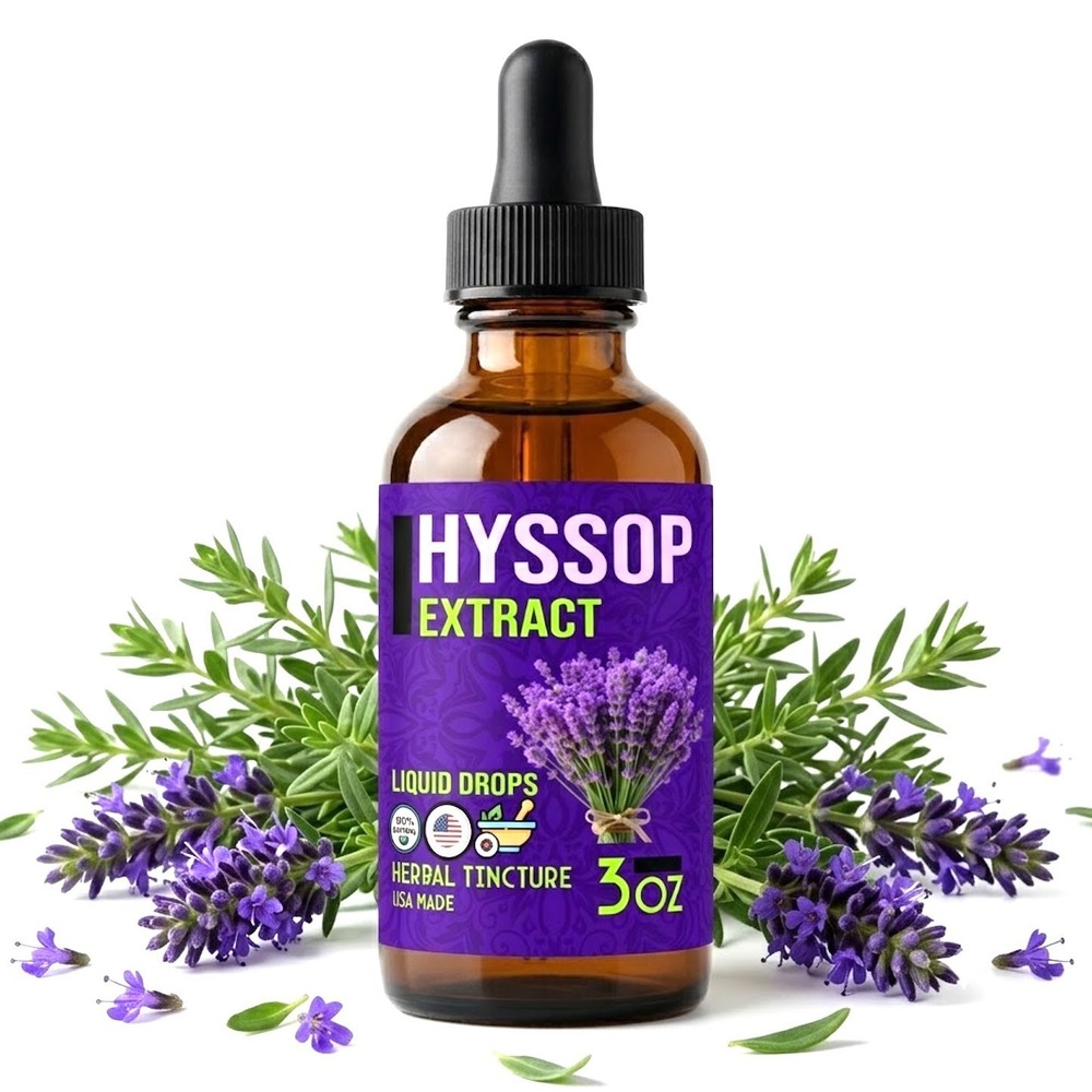 Hyssop herb extract – Hyssop Tincture – (Hyssopus officinalis) USA Made