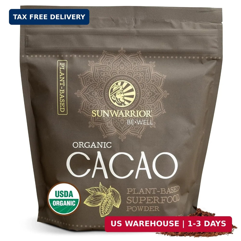 Pure Cacao Powder Organic Unsweetened & Raw | Premium USDA Organic Cacao Powder