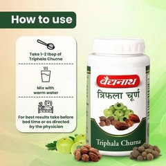 Baidyanath Triphala Churna 400g , Bowel Cleanse, Gas & Acidity Relief