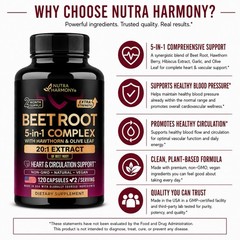 Beet Root Blood Pressure Support Nitric Oxide – Hawthorne Berry/Olive Leaf