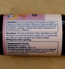 Solaray – Vital Extracts Black Seed Oil – Herbal Support – 1 fl oz – Exp 02/2027