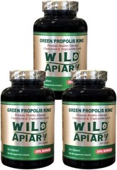 Brazilian Green Bee Propolis Softgels – 666.66 mg Non-Alcoholic Extract – Wax-Fr