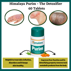 Himalaya Purim Tablets 60 Tablets Each | Acne & Skin Support Pack of 10