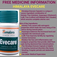EVECARE BY HIMALAYA RELIEVES MENSTRUAL DISCOMFORT 5 BOX 150 CAPSULES FREE SHIP