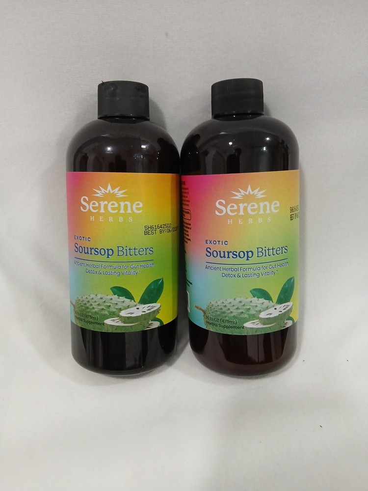2 Packes Soursop Bitters Exotic Liquid Digestive Support & Immune Health NEW