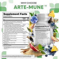 Clean Nutraceuticals Artemisinin Quercetin 60 Count (Pack of 1), Light Brown