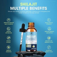 2 Packs * 30ML Organic Himalayan Shilajit Pure Extremely Potent, Fulvic Acid