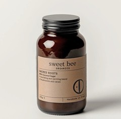 16oz Sweet Bee Organics Sacred Roots Mushroom & Cacao Blend Organic Powder