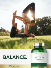 Lecithin 2400mg | 240 Softgels | Phospholipid Supplement | Non-GMO | by Carlyle