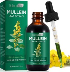 Mullein Drops for Lungs – Mullein Leaf Extract with Chlorophyll for Lung and Res