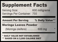 Moringa Leaves Powder, Perfect for Smoothies | 200 Grams | 100% Pure, Organic