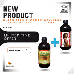 Herboganic Black Seed & Women Wellness Living Bitters Combo Pack-16oz