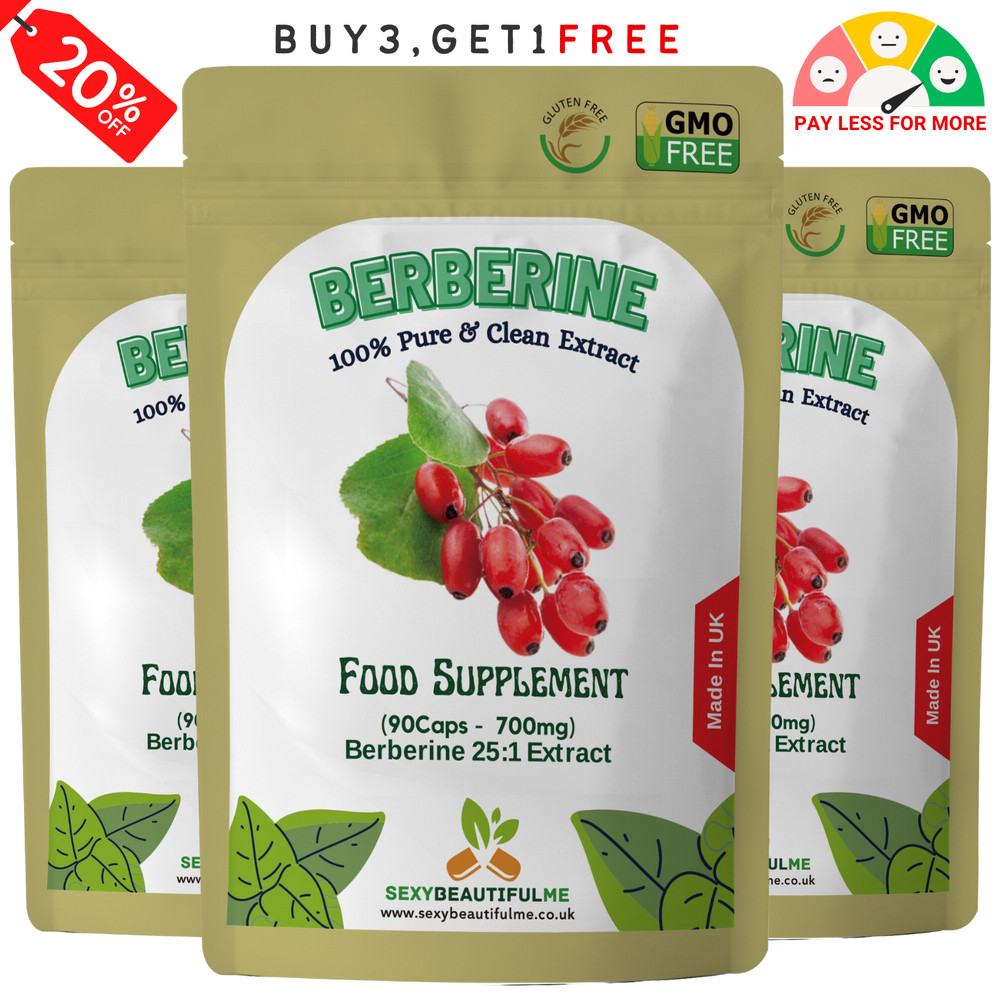 Berberine Extract 17,500mg Capsules-Heart Health,Weight Loss, Blood Sugar health