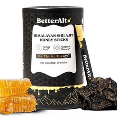 Better Alt Pure Himalayan Shilajit Sticks with Honey Naturally Sweeter & Tastier