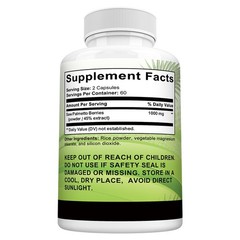 Saw Palmetto Capsules Urinary Tract Support Hair Prostate Health 30-120 Pills