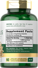 Astragalus Capsules 4500mg | 200 Count | Vegetarian, Non-GMO | by Carlyle