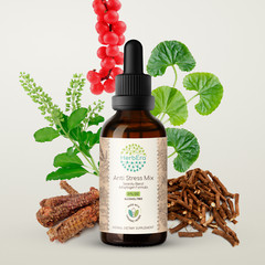 HerbEra Anti Stress Mix Alcohol-FREE Tincture. Serenity Blend: Adaptogen Formul