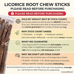 Licorice Root Chew Sticks Bulk 100% Pure Natural Flavored Glycyrrhiza Glabra